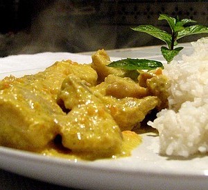 Riso Pilaff con Bocconcini di Pollo al Curry