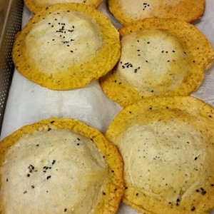 panzerotti di pane agli ortaggi